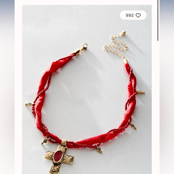 Like new, handcrafted Garnet boho necklace - Picture 7 of 10